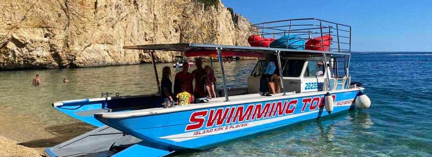 Krk : excursion de natation et de plongée avec tuba dans la baie dorée
