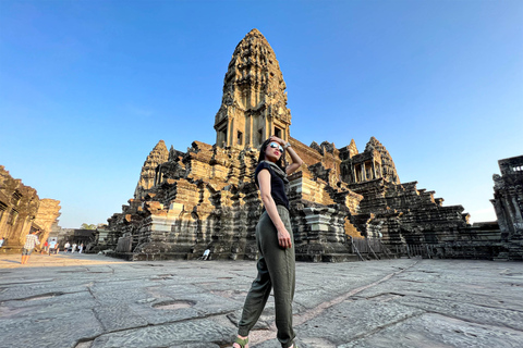 Angkor Wat Sonnenaufgang Kleingruppentour & Tonle Sap Boat SunsetAngkor Wat Small-Group Tour & Tonle Sap Cruise Sunset