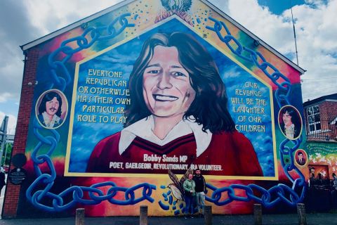 Belfast political mural and peace wall taxi tour.