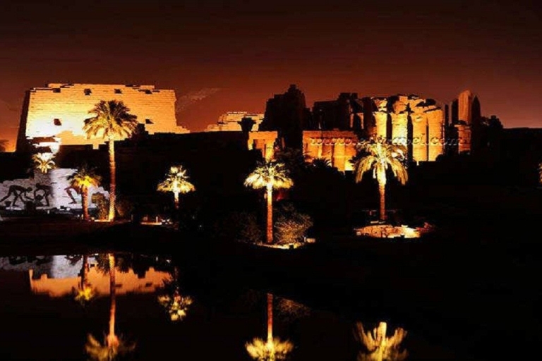Louxor : Spectacle son et lumière de Karnak avec dîner, Felucca