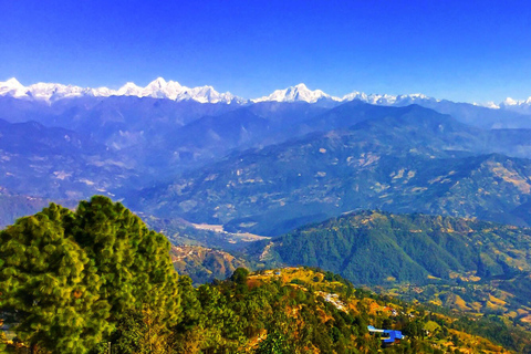 Visite de Nagarkot avec vue sur le lever du soleil et randonnée jusqu'au temple de Changunarayan