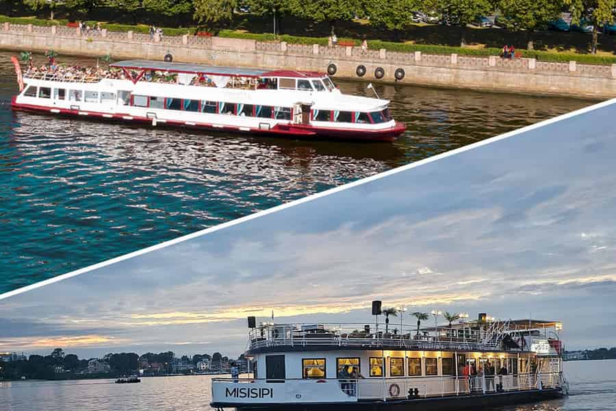 Riga-Panoramafahrt – Flussboote „VECRĪGA“ und „MISISIPI“. Foto: GetYourGuide