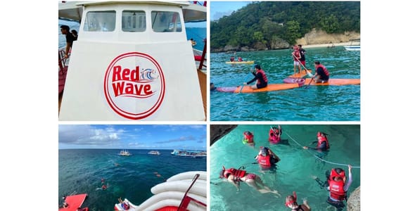 Boracay Red Wave Island Hopping Tour with Water Activities