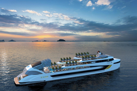 Hanoi: Kayak & Sunset & Lunch in 6 star cruise Halong Bay