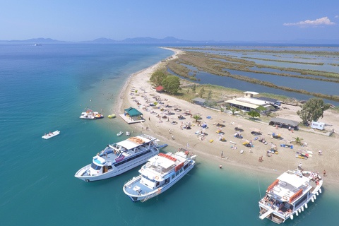 From Corfu: Beach BBQ and Mainland with Captain Theo.