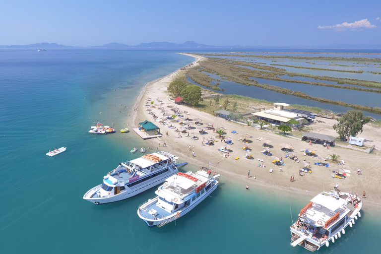 From Corfu: Beach BBQ and Mainland with Captain Theo.