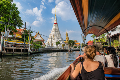 Bangkok: Canal Long-Tail Boat Tour Wat Paknam & Local Life Private Canal Long-Tail Boat Tour Wat Paknam. English Guide