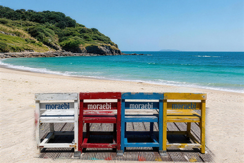 Jeju: Udo Island E-Bike Ride & Insta-Worthy Sea-View Cafe Ultimate Adventure Tour (e-Bike+Speedboat included)