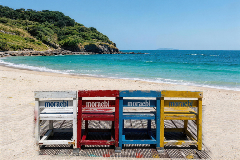 Jeju: Udo Island E-Bike Ride & Insta-Worthy Sea-View Cafe Ultimate Adventure Tour (e-Bike+Speedboat included)
