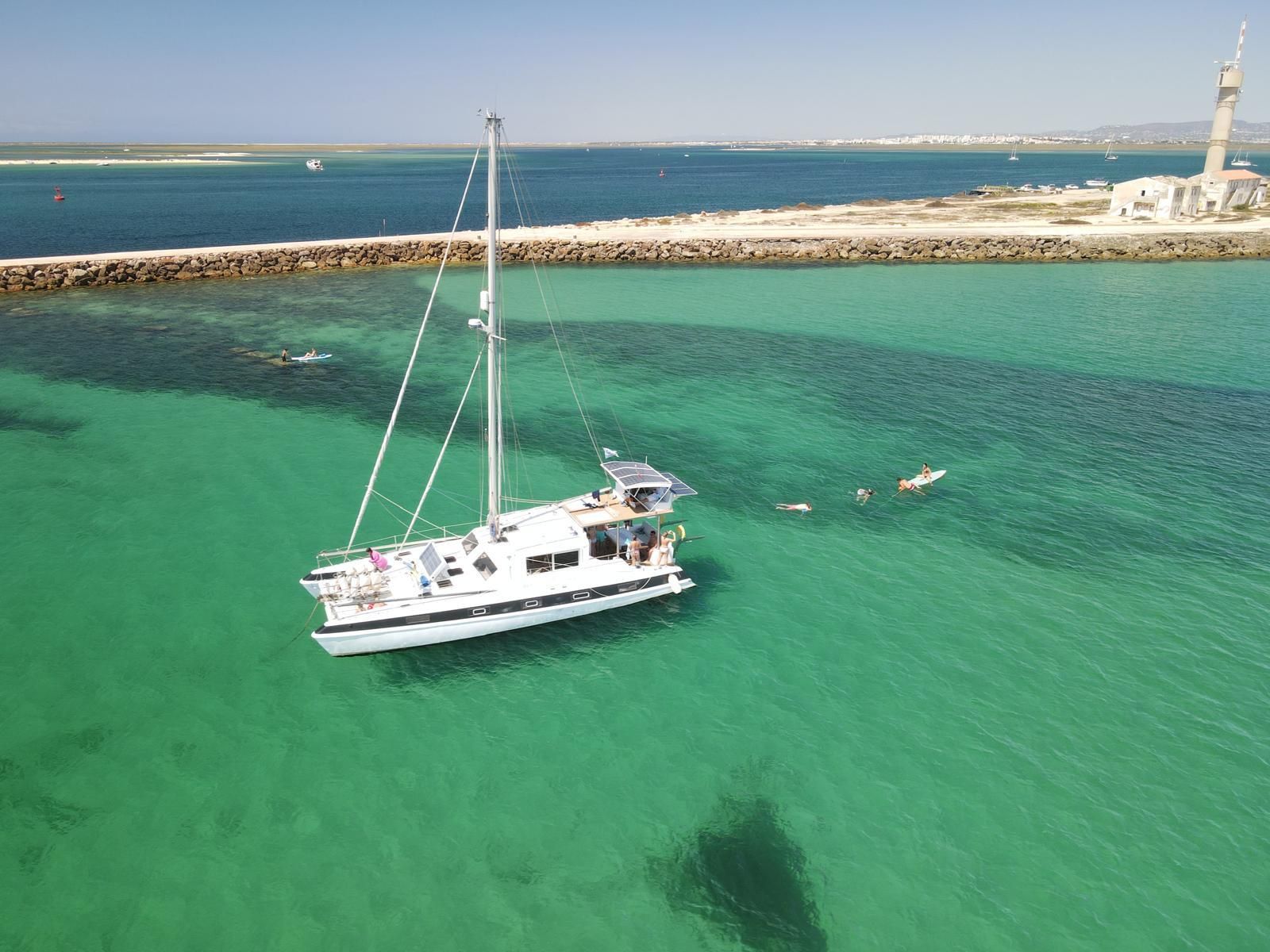 Fuzeta: Segeltour in der Blauen Lagune von Ria Formosa mit Schnorcheln