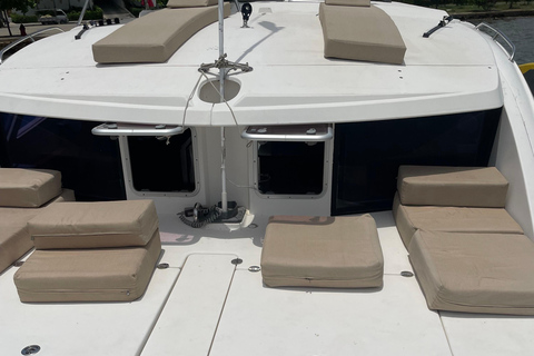 Cartagena: Overnight Catamaran Rosario Islands Trip Catamaran sunset and sleeping