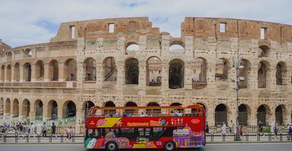 Rom: City Sightseeing Hop-On/Hop-Off-Bus mit Audioguide
