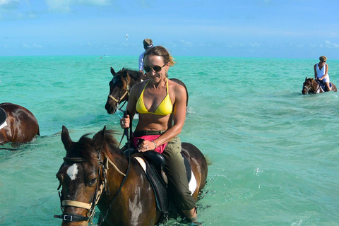 Punta Cana: Swim & Ride Horse on Caribbean Beach & Transport