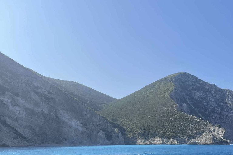 Zakynthos: Rejs dookoła wyspy i żółwie przez EuroskyWrak statku Blue Caves &amp; Turtles Island Ceri Caves