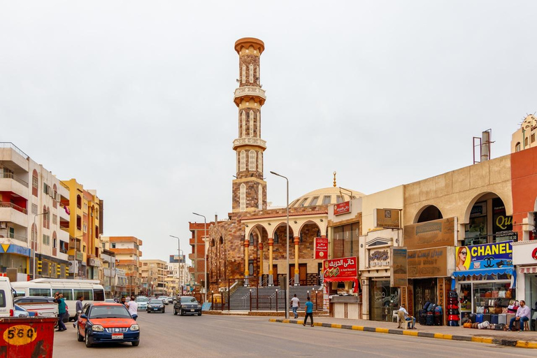 Hurghada: City Tour & Bazaar with Optional Sand Museum Visit Group Sightseeing and Shopping Tour