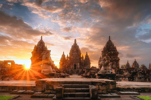 Yogyakarta ; Borobudur, Mendut och Prambanan-templet