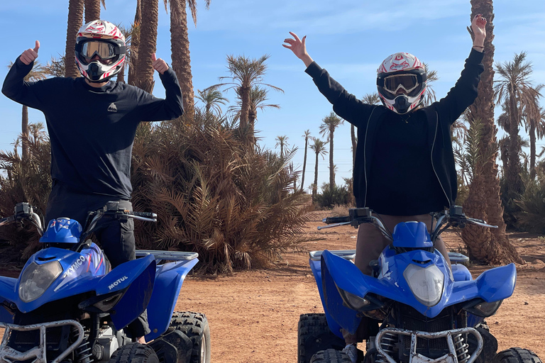 Marrakesh: Private Quad Bike Tour and camel riding in palm