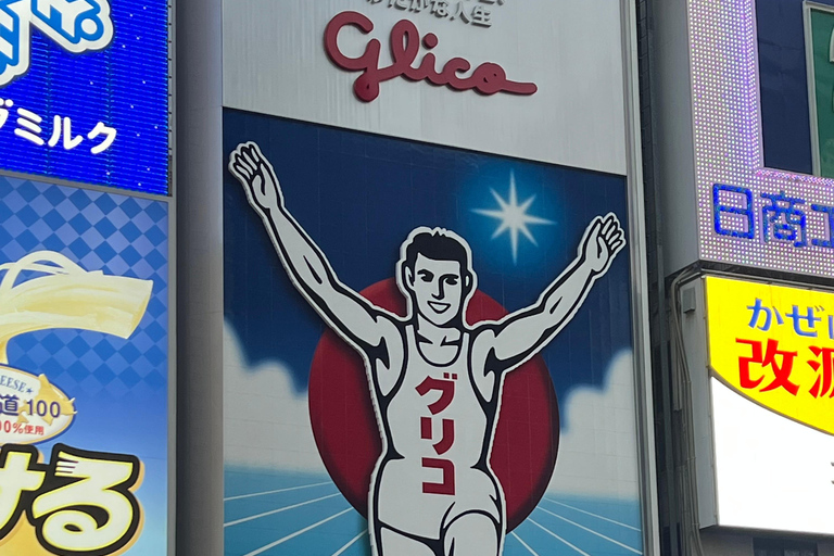Osaka Through Time: Castle, Shinsekai, Harukas & Dotonbori Small Group Walking Tour with Public Transportation