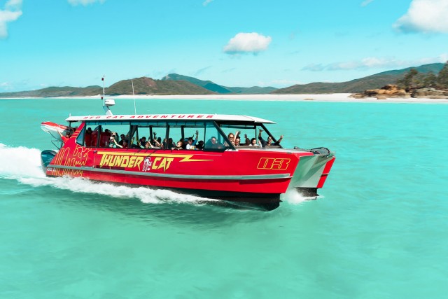 Visit Airlie Beach Whitehaven Full-Day Eco-Cruise with Buffet in Whitsunday Island