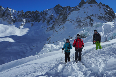 Chamonix: Descida de esqui Vallée Blanche com guia