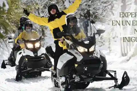 Snowmobile excursion with gourmet dinner at Cerro Catedral