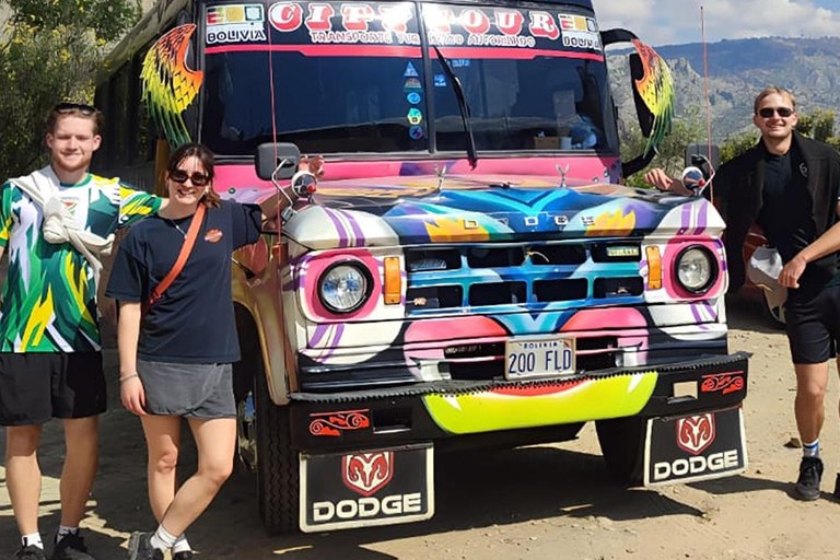 La Paz: Themed Bus, Cable Car, and off the Beaten Track Tour Half-Day Tour