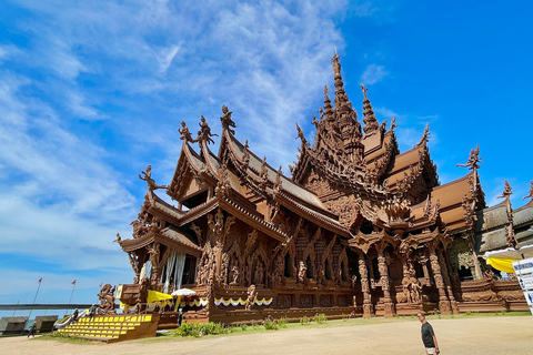 Private Pattaya Day Tour: Sanctuary of Truth & Beach Café Sanctuary of Truth & Cave Beach Club (Beachfront)