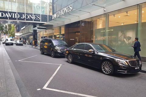 Trasferimento privato dal CBD di Melbourne all&#039;aeroporto di MelbourneMelbourne: trasferimenti di lusso in hotel dall&#039;aeroporto