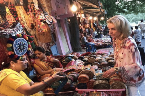 Jaipur : Tour de Compras Piedras Preciosas, Impresión en Bloque Recogida+ Entrega