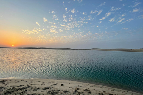 From Doha: Sunrise or Sunset Safari with Sand Boarding