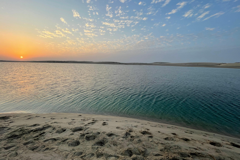 Från Doha: Safari i soluppgång eller solnedgång med sandboarding