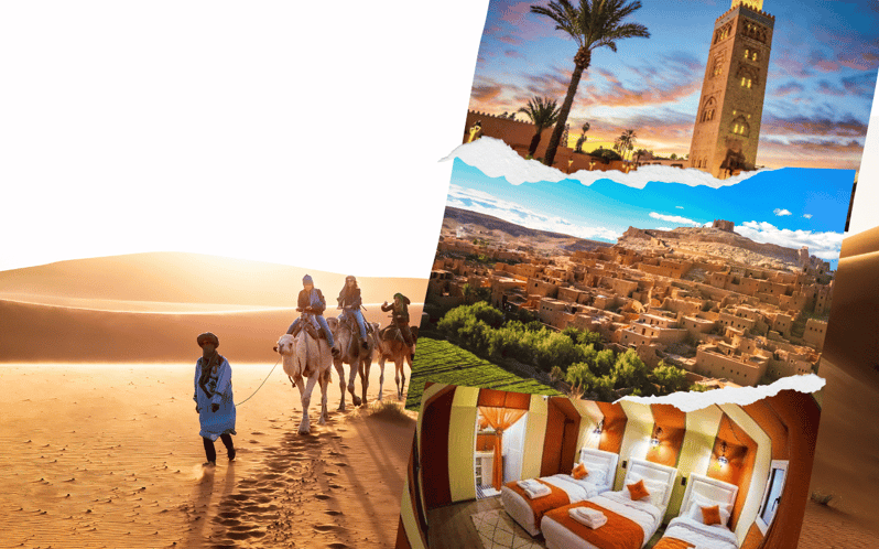 Best Luxury 3 Days Desert trip Marrakech to Fes Via Merzouga - bivouac