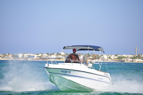 Djerba: Marine Adventure and Dolphin Search by Speedboat Marine Adventure and Dolphin Search by Speedboat 2 hours