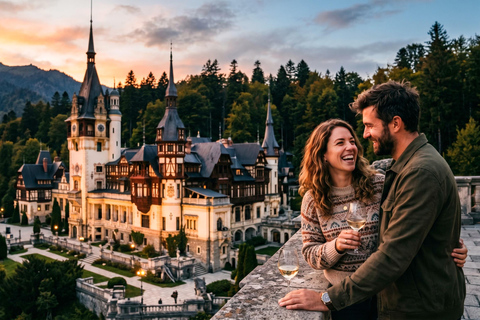Day Trip - Bran Castle, Peles Castle & "Wednesday" Castle MINIVAN - Entrance tickets are included AT THE CASTELS
