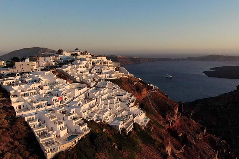 From Santorini: Private One-Way Helicopter Flight to Islands Santorini to Folegandros Helicopter Flight