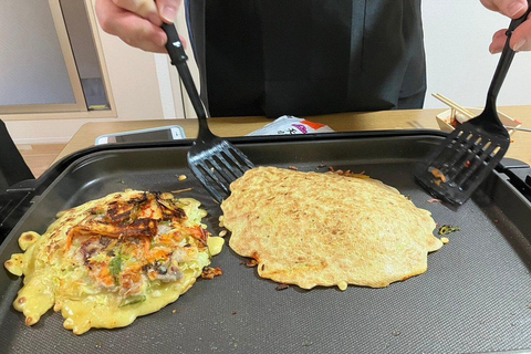 Osaka : Cooking Class Okonomiyaki & Takoyaki course in Nanba