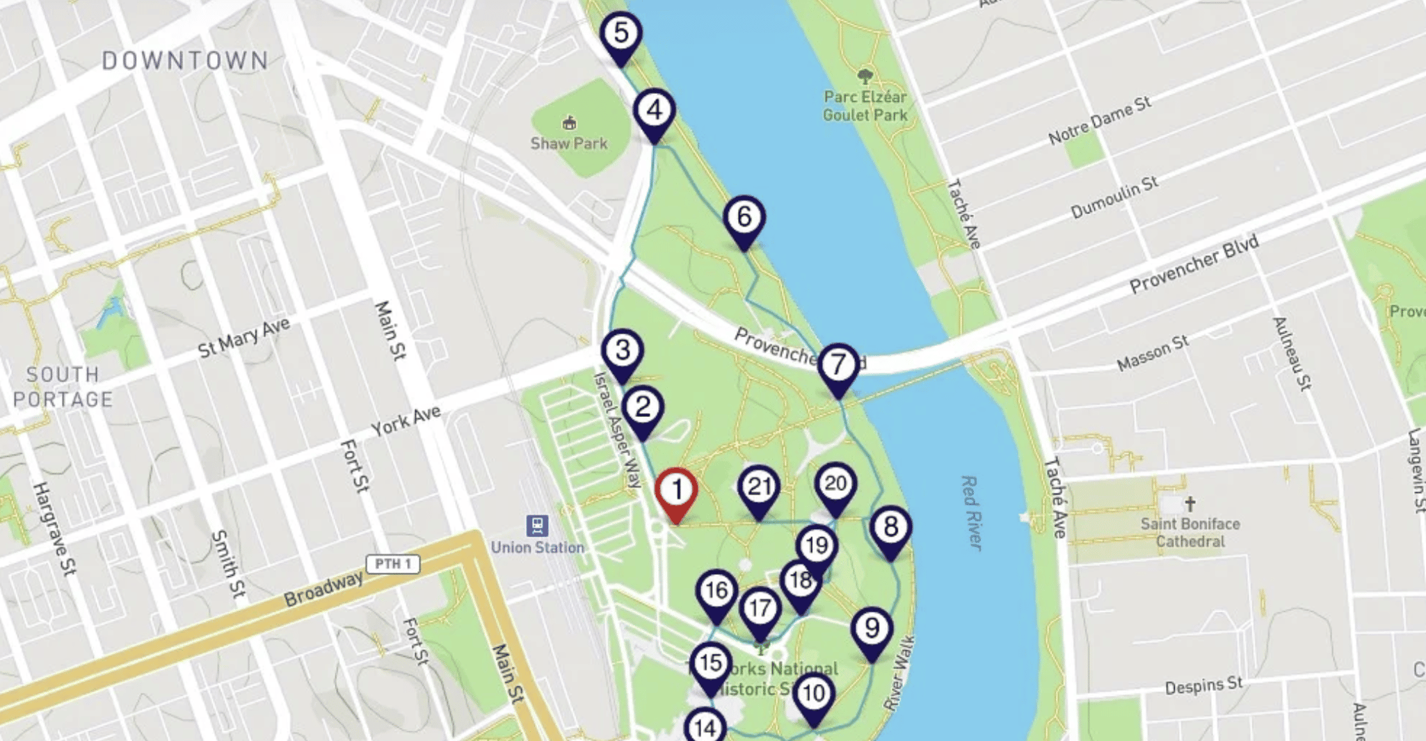 Winnipeg, The Forks Self-Guided Smartphone Tour con Audio - Hizvo