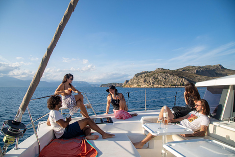 Nafplio Lounge Catamaran Cruise, Swimming & Sunset Option