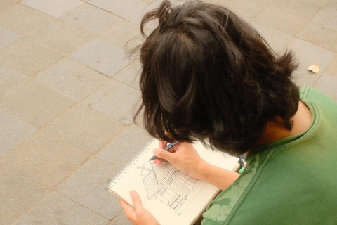 TravelSketch Yogyakarta: tour guiado a pie y dibujo