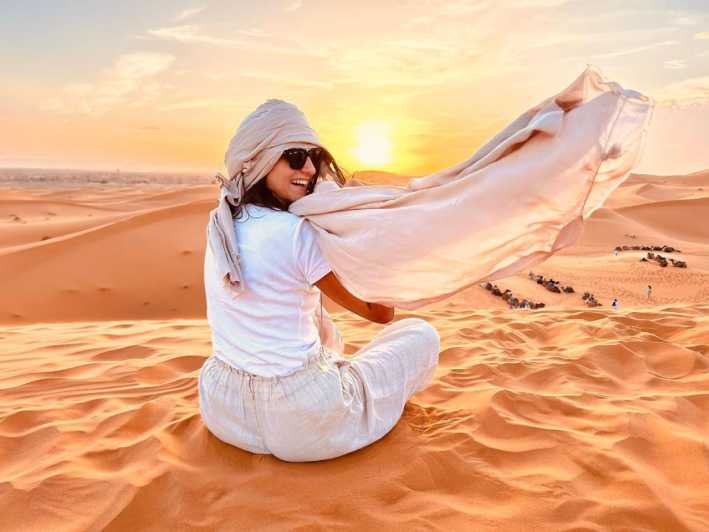 Excursión de 3 días al desierto de Merzouga desde marrakech con excursión en camello