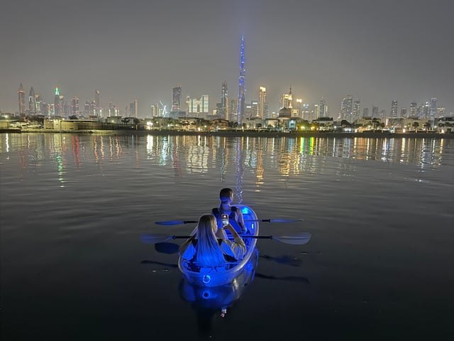 Dubai: Night Kayaking Experience with Burj khalifa views