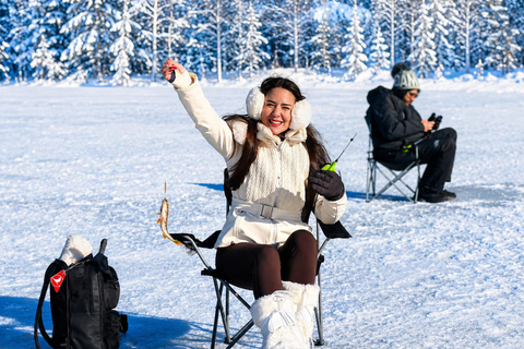 Rovaniemi: Authentic Ice Fishing with a Local Fisherman ⭐Ice Fishing Highlights |2h| Try Ice Fishing | Most Popular