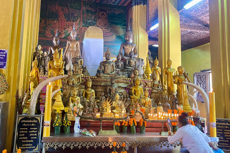 Ikonisk rundtur i Vientiane och Laos kultur, Buddha Park, Patuxayfölj med på turné