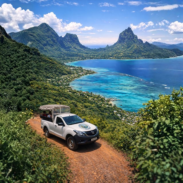 Excursion en 4x4 à Moorea : montagne magique, Belvédère, Pineapple Road...