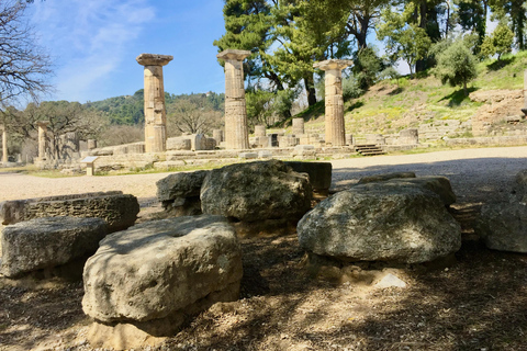 Antigua Olimpia: Tour privado sitio, museo, granja apícola, bodega