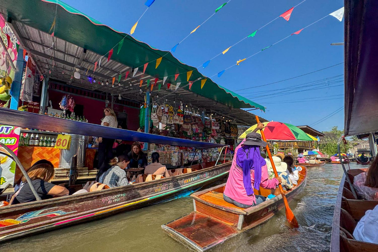 Bangkok: Railway Market, Floating Market & Elephants Tour