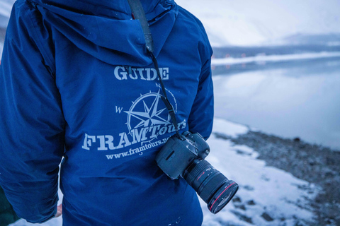 Arctic hike on the island of Kvaløya with drinks and snacks