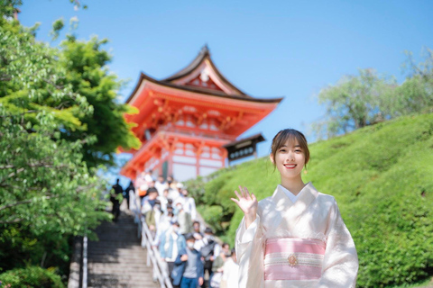 Kyoto: Noleggio di kimono/yukata a 5 minuti da Kiyomizu-deraPacchetto Kimono/Yukata da donna