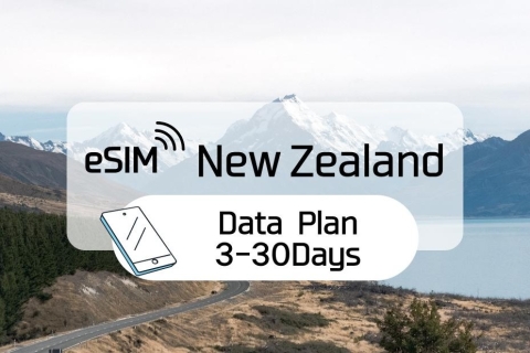 Nowa Zelandia: Plan taryfowy eSim na transmisję danych w roamingu (0,5-2 GB/dzień)Dziennie 1 GB / 30 dni