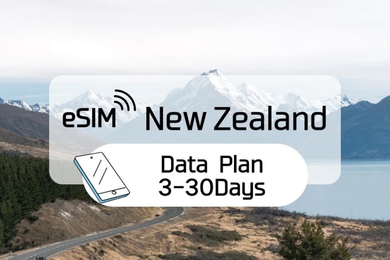 Nouvelle-Zélande : Plan eSim de données en itinérance (0,5-2GB/jour)Quotidiennement 2GB /5 jours